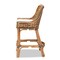 Baxton Studio Kyle Modern Bohemian Natural Brown Woven Rattan Counter Stool with Cushion 212-12805-ZORO - alternate 10